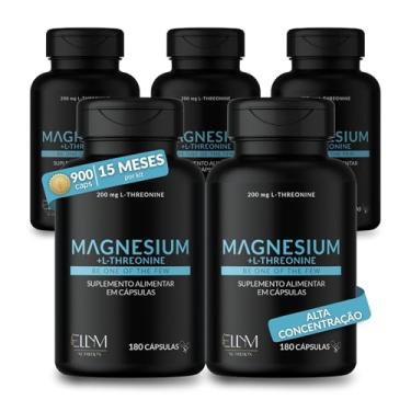 Imagem de Magnésio L-Treonato 460mg 100% Puro ELLYM NUTRITION 900 Cápsulas 15 Meses Alta Concentração