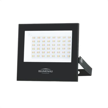 Imagem de Refletor Blumenau de Led Slim 50W Preto Bivolt 4000K Neutro