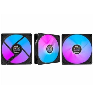 Imagem de Kit 3 Fan Cooler 12” Kmex ARGB AALA