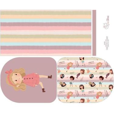 Imagem de Painel Mochila Média Menina Luna - Ana Campana Sintético Doll Estampad