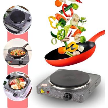 Imagem de Fogão Cooktop Elétrico Portátil 1 Boca 1000W Preto 127V