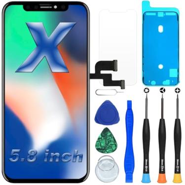 Imagem de DIGI4U Substituição de tela LCD para iPhone X, montagem de tela com ferramentas de reparo, visão clara e temperatura estável, escolha inteligente para uso diário