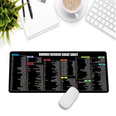 Imagem de Davinci Resolve MacOs Shortcuts & Cheat Sheet Mouse Pad, Referência Rápida para Editores de Vídeo, Criadores, Cineastas, Acessório de Computador para Edição, para Estudo, Trabalho e Fins de Referência