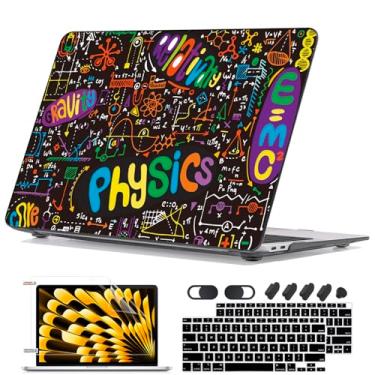 Imagem de Seanai Capa para MacBook Air de 13 polegadas 2021, 2020, 2019, 2018, A2337, M1, A2179, A1932, com estampa impressa resistente a arranhões, capa para laptop para Mac Air M1 13.3 Touch ID, fórmula