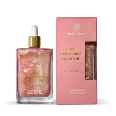Imagem de Óleo Corporal Stella Dustin Pink Shimmering Rose Glow 100ml