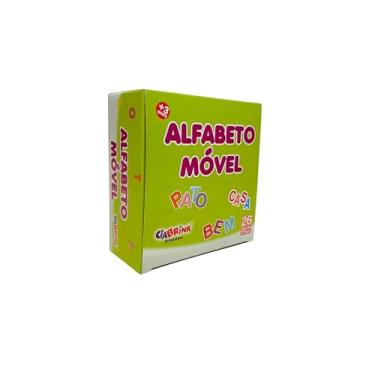 Imagem de Ciabrink, Alfabeto Móvel Recortado em MDF 26 Peças com 5cm, a Partir dos 4 Anos, Caixa Cartonada