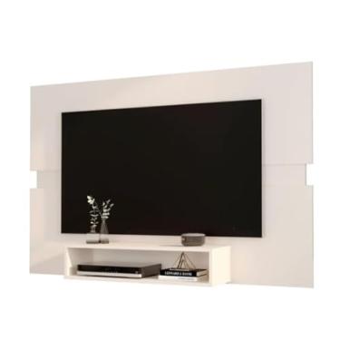 Imagem de Painel Eccos para TV até 50" Design Moderno, Prático e Elegante para Decorar e Organizar seu Ambiente (Off White)