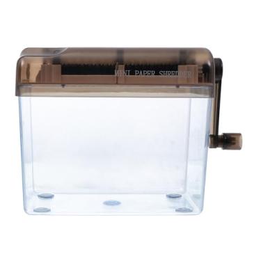 Imagem de Manual Desktop Hand Crank Paper Shredder for Office Use Mini Paper Cutter for Bills and Documents Material Confidentiality Enhancer Easy to Clean