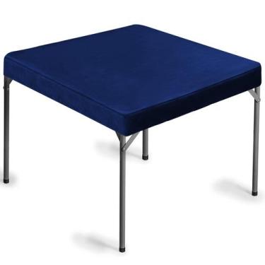 Imagem de Capa de mesa de jogo Frienda Felt para Card Table Poker Blue