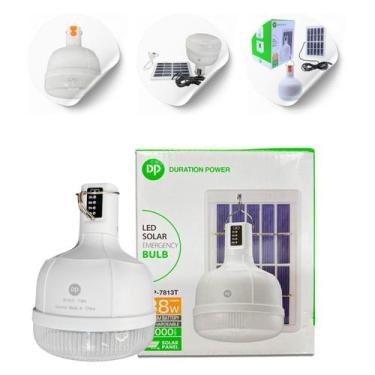 Imagem de Lâmpada Solar de Emergência 38W com Bateria 4000mAh Recarregável Via L