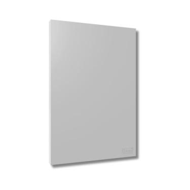 Imagem de Conjunto Placa / Espelho Cego Recta Satin 4x2 Com Suporte Cor Cinza/ P