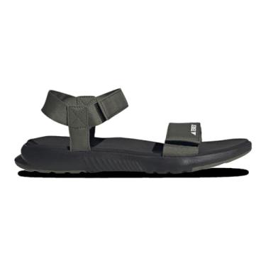 Imagem de adidas Sandálias unissex Terrex Hydroterra para caminhadas leves, Preto/Oliva Strata/Branco, 13 Women/12 Men