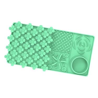 Imagem de Fxzqgnh Tapete de Alimentação Lenta E Lambida para Cães, Desenvolvimento Habilidades de Busca Por Comida, Tapete Interativo Antiderrapante para Cães Cheir, Verde