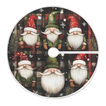 Imagem de SEHANY Saia para árvore de Natal, 122 cm, Papai Noel, vermelha, decoração de árvore de Natal, tapetes para decoração de festa de Natal em casa