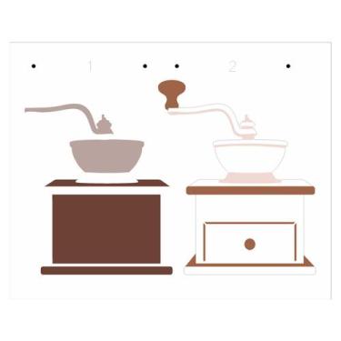 Imagem de Stencil de Acetato para Pintura 20x25 cm OPA - 3397 - Moedor de Café A