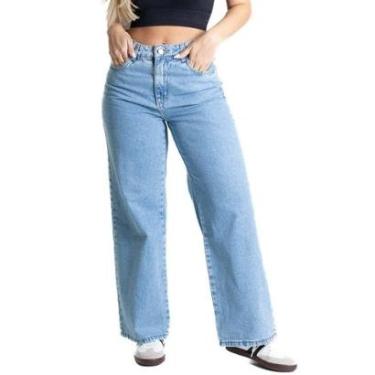 Imagem de Calça Jeans Sawary Wide Leg Petit - 281151 - Azul 42-Feminino