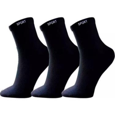 Imagem de Meia Cano Alto Longo Meias Grossas Masculina Kit Meia 6 ParES - Sport 