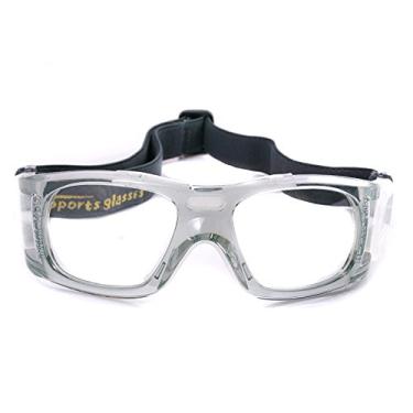 Imagem de VOLOCOVER (TM Óculos esportivos de proteção ao ar livre para basquete, futebol, vôlei, squash, hóquei (cinza)