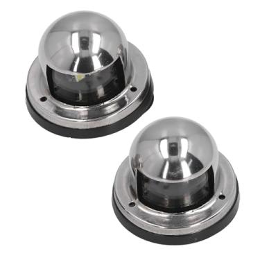 Imagem de Garosa Luzes de âncora de Barco, Luzes de Navegação Marítima de Aço Inoxidável Com 8 LEDs para Pontões de Iates de até 12 M, Design IP66 à Prova d'água para Maior Visibilidade e Segurança