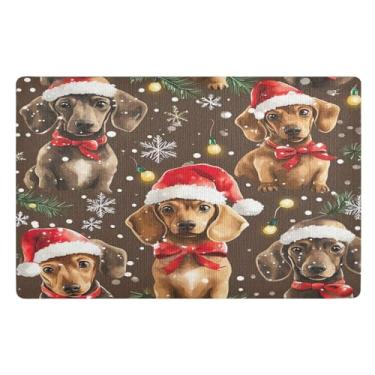 Imagem de STAYTOP Tapete de Natal fofo para entrada externa 81 x 50 cm, tapete de boas-vindas para ambientes externos/internos, tapetes de banho fofos, capacho frontal antiderrapante para entrada, pátio, áreas