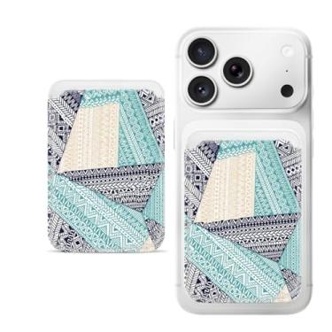 Imagem de Suporte magnético para iPhone, carteira fina de couro PU, capa para cartão, capa traseira para cartão, acessório de telefone fofo