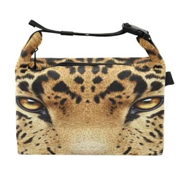 Imagem de STAYTOP Linda lancheira marrom leopardo com fivela de alça, lancheira isolada para meninos e meninas, lancheira térmica para trabalho escolar