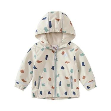 Imagem de Jaqueta Impermeável Softshell Para Crianças Com Capuz E Forro De Fleec