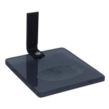 Imagem de Saboneteira Luxo Chapa Grossa Preta Com Vidro incolor - Montelar Acaba