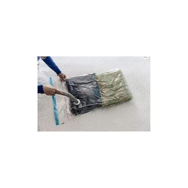 Imagem de Saco a Vácuo para Viagem e Organização, 70x100 cm, PVC, Impermeável, Reutilizável, Proteção contra Umidade