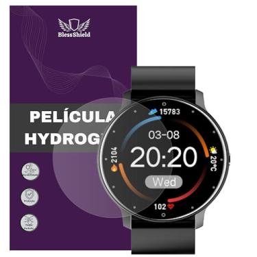 Imagem de Película compatível com Haiz My Watch I Fit Full Touch Tela 1,3" - Hydrogel HD Premium BlessShield (3 unidades)
