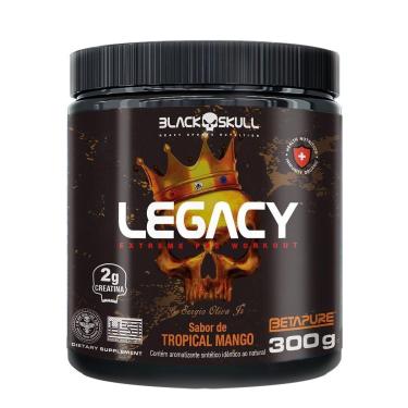 Imagem de Pré Treino Legacy Xtreme 300g Sabor Tropical Mango - Black Skull-Unissex