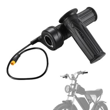 Imagem de Universal Ebike Punho de acelerador de torção completa 3 pinos Plug Play com conector à prova d'água para 20X 12-72V E-Bick bicicleta scooter elétrica 22,2 mm guidão