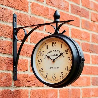 Imagem de Relógio Parede Dupla Face Estação De Trem New York Terminal