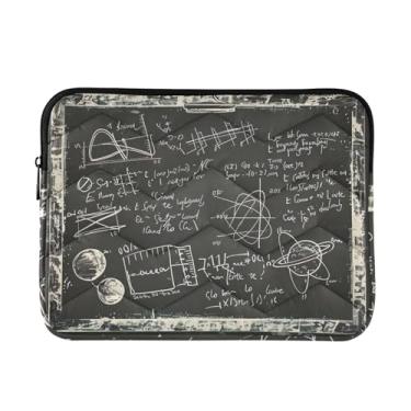 Imagem de Capa para laptop Scientific Blackboard fina, leve, durável, trabalho, viagem, tablet, bolsa de transporte feminina, de 13 a 14 polegadas