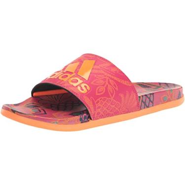 Imagem de adidas Sandália unissex Adilette Comfort Slide para adultos, Laranja sinal/laranja sinal/frutos vivos, 5