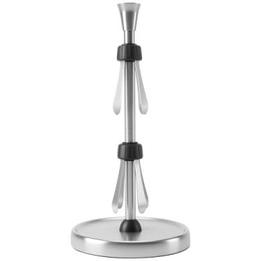 Imagem de ZFLYCANP Suporte de toalha de papel, dispensador versátil de papel toalha de aço inoxidável com base pesada, absorção de choque, rasgo preciso, resistente a arranhões para cozinha, banheiro, banheiro.