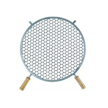 Imagem de Grelha Churrasqueira，Circular，AçO InoxidáVel，FáCil de Transportar，Ideal para Churrascos em FamíLia, Encontros ao Ar Livre e Festas