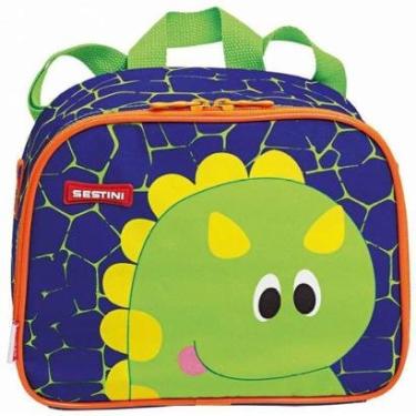 Imagem de Lancheira Sestini Alça 2 em 1 Kids X Dino 2 Verde-Masculino