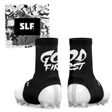 Imagem de SLEEFS God First Spats/Cleat Covers – Proteção atlética de tornozelo e protetor de grama