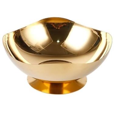 Imagem de ELLDOO Suporte de cápsulas de café, 18 cm de metal dourado, armazenamento de cápsulas de café para K Cup Nespresso Vertuo Keurig, organizador de cremes, tigela de doces e lanches de frutas para