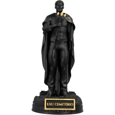 Imagem de Estátua Exu Cemitério Umbanda Candomblé (Cor Aurum Noctis)