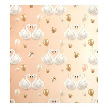 Imagem de Blueangle Capa de ímã de máquina de lavar louça cisnes brancos dos namorados, decoração da capa frontal da máquina de lavar louça, adesivos de eletrodomésticos, adesivos de eletrodomésticos, 58 cm C x