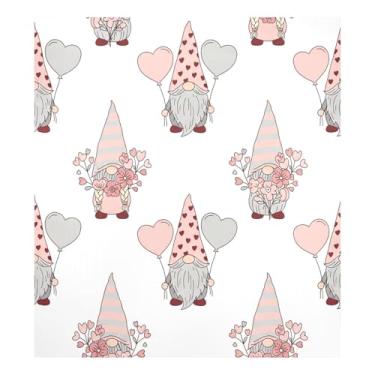 Imagem de Blueangle Capa magnética para lava-louças padrão de gnomos dos namorados, decoração da capa frontal da máquina de lavar louça, adesivos de eletrodomésticos, adesivos de eletrodomésticos, 58 cm C x 66