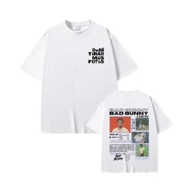 Imagem de Camiseta Gráfica Unissex Bad Bunny Hip Hop Estampa Fashion DeBi TiRAR 