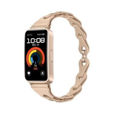 Imagem de Pulseira De Silicone Colorida Para Huawei Band 10 9 8, Correia De Borr