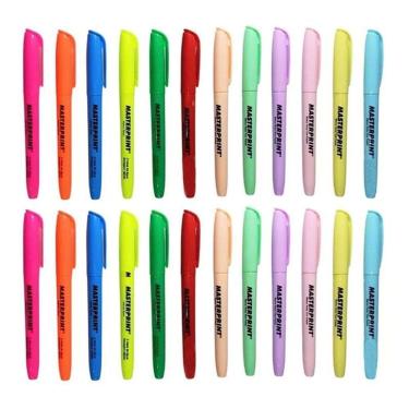 Imagem de Marca Texto Mp612 Neon E Pastel 24 Unidades - Masterprint