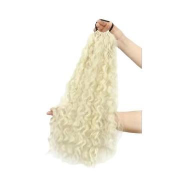 Imagem de Extensões De Rabo De Cavalo Sintético Trançado Cacheado De 18 Polegada