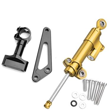 Imagem de EZZON Direção de amortecedor de motocicleta para CB600F Hornet CB 600 F Controle de segurança estabilizador com suporte de montagem (modelo 7)
