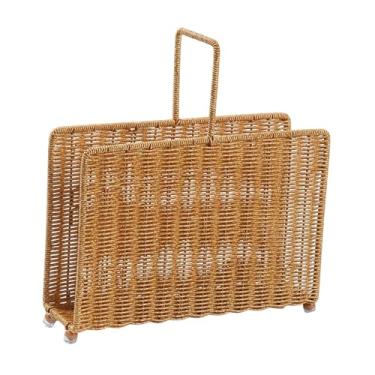 Imagem de SiaBiced Expositor de revistas, porta-jornais, prateleira de chão, cesto para guardar livros, ideal para cabeceira de cama em hotéis, salas de estar e