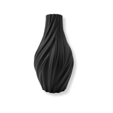 Imagem de Vaso Decorativo Espiral Branco, Preto, Cobre, Azul, Vermelho, Cinza, Dourado E Rosa(Preto)